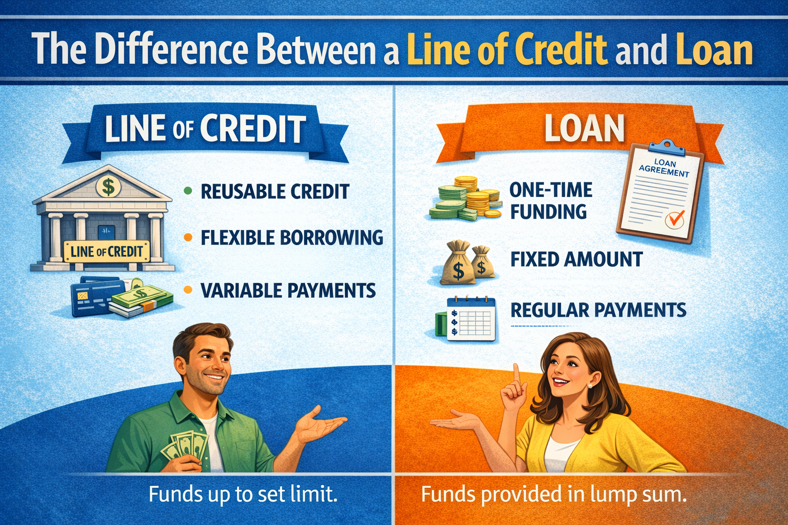 personal line of credit vs loan<br />
